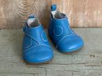 Leren kinderschoentjes / babyschoentjes caval blauw maat 16, Ophalen, Schoentjes, Jongetje of Meisje, Zo goed als nieuw