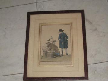 Visverkoopster    Gravure   Ao1810 beschikbaar voor biedingen