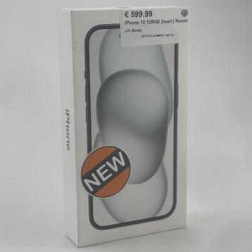 iPhone 15 128GB Zwart | Nieuw uit doos beschikbaar voor biedingen