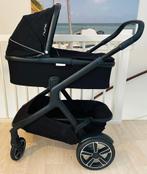 Nuna kinderwagen Demi Grow Caviar + reiswieg + regenhoes, Kinderen en Baby's, Kinderwagens en Combinaties, Ophalen, Zo goed als nieuw
