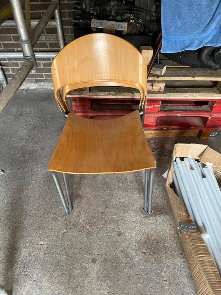 [ 3 STUKS] Cadiz-stoel [Krijn Hameling] , CAR, Katwijk, Huis en Inrichting, Stoelen, Eén, Bruin, Ophalen of Verzenden