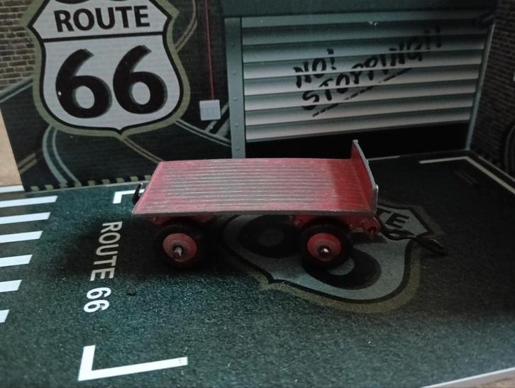 Dinky Toys nr.25g trailer, Hobby en Vrije tijd, Modelauto's | 1:43, Gebruikt, Auto, Dinky Toys, Ophalen of Verzenden