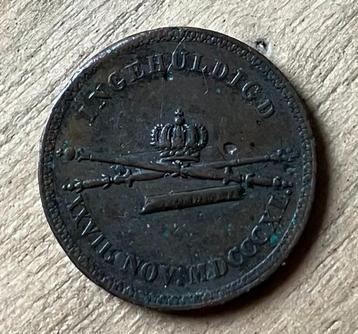 Inhuldigingspenning 1840 Willem II beschikbaar voor biedingen