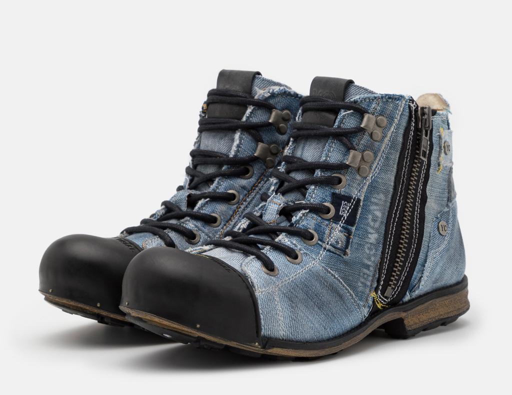 YELLOW CAB - Industrial boots Y15419 2-F Jeans - maat 47, Kleding | Heren, Schoenen, Blauw, Boots, Nieuw, Ophalen of Verzenden