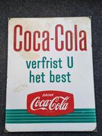Emaille bord coca cola, Ophalen of Verzenden, Gebruikt, Reclamebord