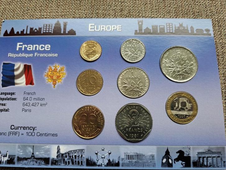 Muntset Frankrijk franc UNC, Postzegels en Munten, Munten | Europa | Niet-Euromunten, Setje, Frankrijk, Ophalen of Verzenden