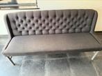 Eetkamer bank zwart stof 180 cm, Huis en Inrichting, Banken | Sofa's en Chaises Longues, Ophalen, 150 tot 200 cm, Tweepersoons
