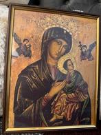 Schilderij van de Maagd Maria met het kindje Jezus., Antiek en Kunst, Antiek | Religie, Ophalen