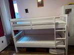 Witte houten stapelbed, Gebruikt, 90 cm, Ophalen of Verzenden, Twijfelaar