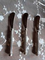 Oud ( verzilverd) Boursin mesjes, Ophalen of Verzenden, Gebruikt, Zilver, Los bestek