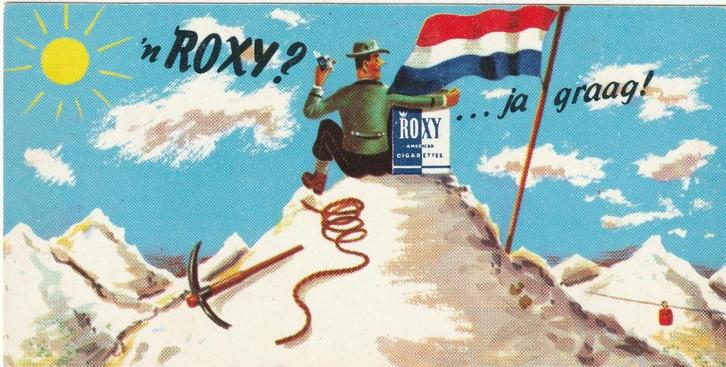 ROXY SIGARETTEN RECLAME JAREN 60 ZEER MOOIE OUDE KAART KJ279, Verzamelen, Ansichtkaarten | Themakaarten, Ongelopen, 1960 tot 1980