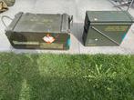 Militaire Kisten - Set van Twee, Gebruikt, 50 tot 100 cm, Ophalen of Verzenden, Minder dan 50 cm