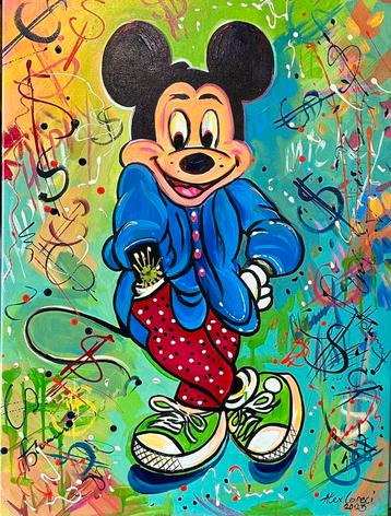 Alex L- Mickey Mouse- Handgeschilderd (100%)- Origineel beschikbaar voor biedingen