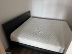 IKEA 180x200cm Bed frame + Bedbase + Mattress + Mattress Pad, Ophalen, Gebruikt, Zwart, Tweepersoons