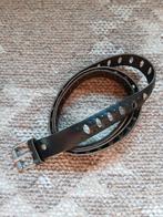 Zgan vintage zwart leren ceintuur, Minder dan 3 cm, 100 cm of meer, Heupriem, Ophalen of Verzenden