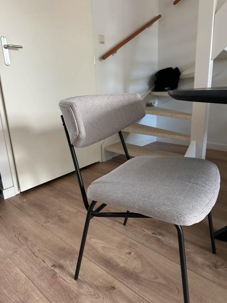 Byboo Stoelen 5 stuks, Huis en Inrichting, Stoelen, Zo goed als nieuw, Eén, Metaal, Grijs, Ophalen