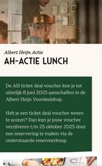 Loetje AH-actievouchers 2x voor lunchmenu, Tickets en Kaartjes, Twee personen, Overige soorten