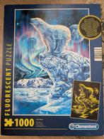 Puzzel ijsbeer fluorescerend 1000 stukjes, Ophalen of Verzenden, Zo goed als nieuw