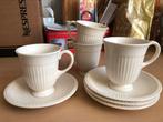 Wedgwood Edme / Queensware: 4 schotels voor koffiekop, Ophalen, Zo goed als nieuw, Wedgwood, Kop(pen) en/of Schotel(s)