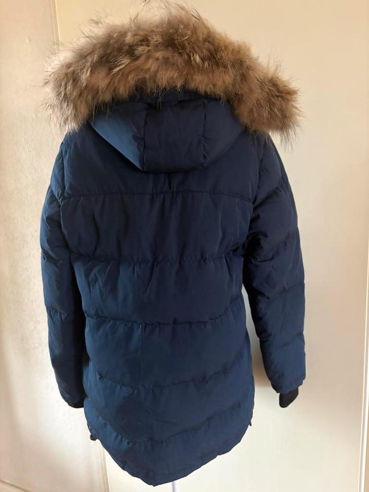 Zgsn blauwe winterjas van Canada Goose mt M, Kleding | Dames, Jassen | Winter, Zo goed als nieuw, Maat 38/40 (M), Blauw, Ophalen of Verzenden