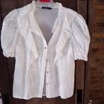 Drôle de Copine. Crème kleur. Blouse met Broderie - Maat S, Overige kleuren, Nieuw, Ophalen of Verzenden, Maat 36 (S)