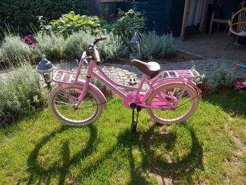 Leuk roze meisjes fietsje 18 inch beschikbaar voor biedingen