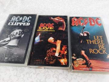 3 X VHS VIDEO BAND  AC/DC beschikbaar voor biedingen