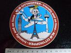 sticker NLM cityhopper F28 friendly and on time, Verzenden, Zo goed als nieuw, Bedrijf of Vereniging