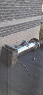 Rookkanaal dubbelwandig RVS, Ophalen, Gebruikt, Hout, Overige soorten