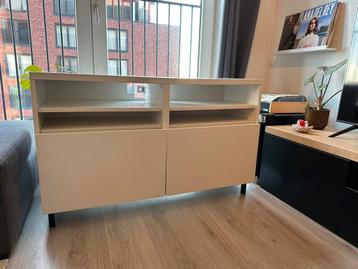 🤶 Witte IKEA BESTA kast met 2 lades (120x40x74) - afbeelding 1