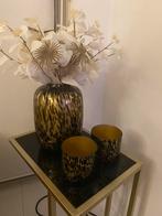 Vaas en waxinelichtjes, Huis en Inrichting, Woonaccessoires | Zuilen en Pilaren, Ophalen, Zo goed als nieuw