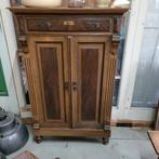 Brocante vintage oude smalle ondiepe meidenkast servieskast, Ophalen