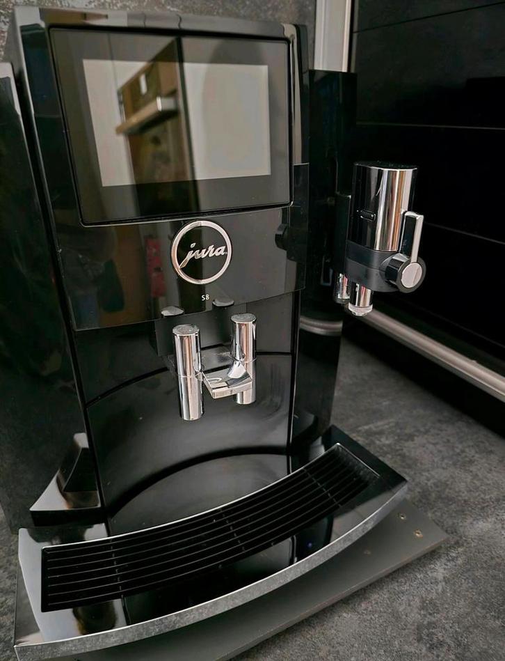 Jura S8 Piano Black + Smart Connect, Witgoed en Apparatuur, Koffiezetapparaten, Zo goed als nieuw, Koffiemachine, Ophalen