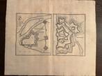 Antieke vestingkaart Gennep Geertruidenberg– Merian ca. 1660, Ophalen of Verzenden