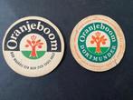 Oranjeboom bierviltje groen-zwart. de doorsnede is 11 cm., Ophalen of Verzenden, Viltje(s), Oranjeboom