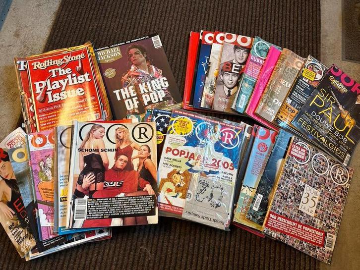 Circa 50 muziekbladen OOR en Rolling Stone, Boeken, Tijdschriften en Kranten, Gelezen, Muziek, Film of Tv, Ophalen of Verzenden
