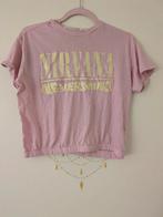 H&M Nirvana T-shirt Maat 164, Meisje, H&M, Ophalen of Verzenden, Zo goed als nieuw