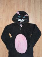 Kat onesie met staart, maat XXS/XS, zwart met roze, Ophalen of Verzenden, Zo goed als nieuw, Maat 34 (XS) of kleiner, Zwart