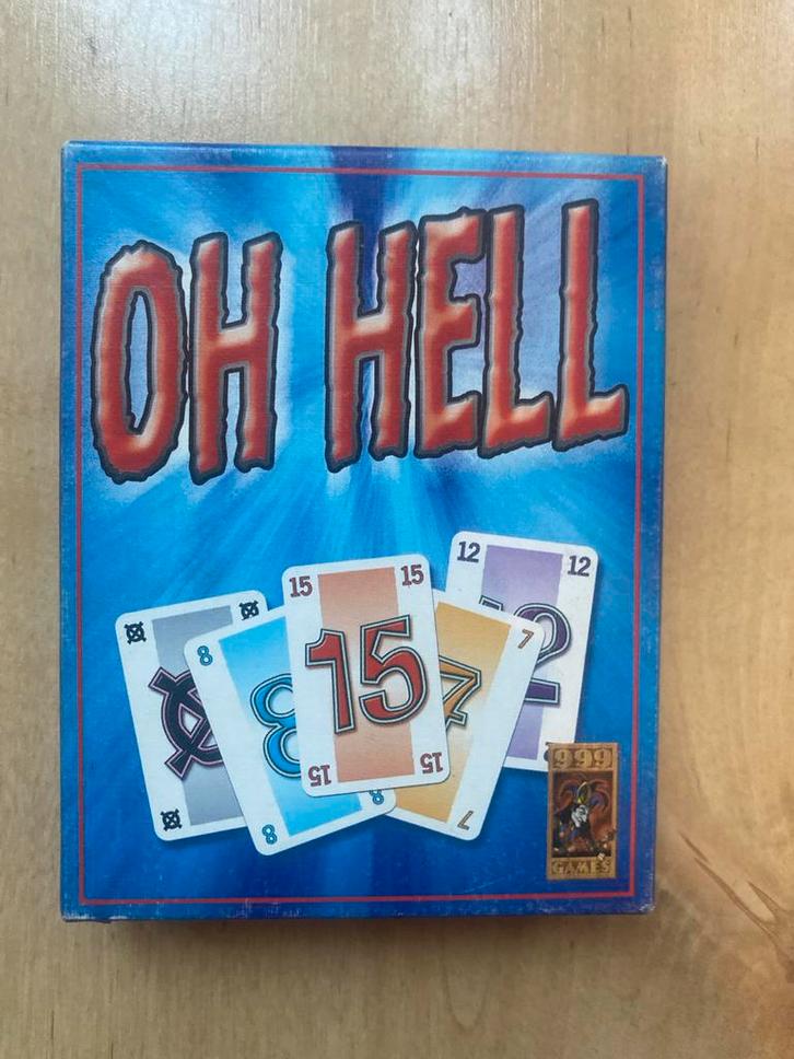 Oh Hell Kaartspel, Hobby en Vrije tijd, Gezelschapsspellen | Bordspellen, Gebruikt, Drie of vier spelers, Reisspel, Ophalen of Verzenden