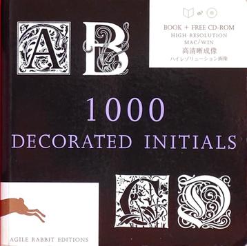 1000 DECORATED INITIALS inclusief CD-ROM - 4de ITEM GRATIS beschikbaar voor biedingen