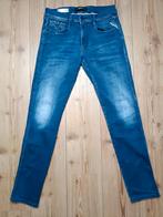 Replay anbass hyperflex maat 33-32, Kleding | Heren, Ophalen of Verzenden, Zo goed als nieuw, Blauw, W33 - W34 (confectie 48/50)