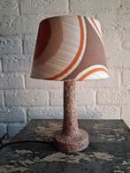 Vintage Berken Keramieken Tafellamp Retro, Gebruikt, Vintage, Ophalen of Verzenden, Minder dan 100 cm