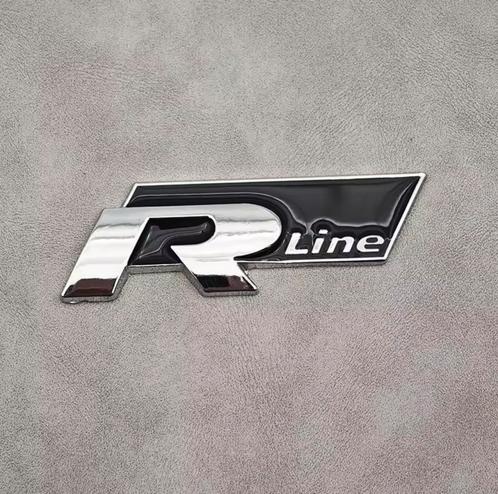 Volkswagen R-Line Achterklep Embleem Zwart Zilver – Nieuw, Auto diversen, Autostickers, Ophalen of Verzenden