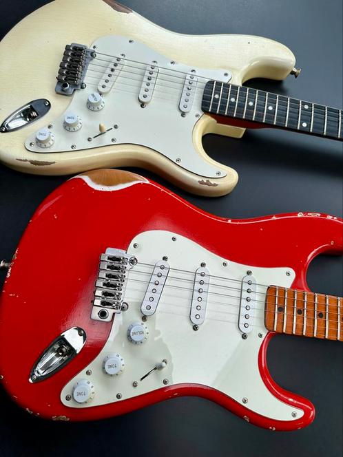 Folreden custom strat, Muziek en Instrumenten, Snaarinstrumenten | Gitaren | Elektrisch, Zo goed als nieuw, Fender, Ophalen