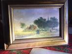 Schilderij gezicht op t Woud schilder Remmerswaal., Ophalen of Verzenden