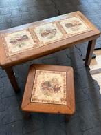 2 lage tafeltjes, Ophalen, Hout