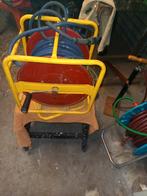 Haspel met 30 mtr luchtslang, Doe-het-zelf en Verbouw, Ophalen, Gebruikt, 4 meter of meer