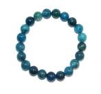 Armband ronde kralen Apatiet  kralen 10mm, Ophalen of Verzenden, Mineraal