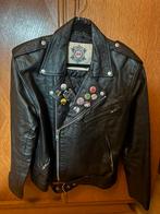 Heavy leather Jacket maat M, Kleding | Heren, Jassen | Winter, Maat 48/50 (M), Zwart, Ophalen of Verzenden, Gedragen