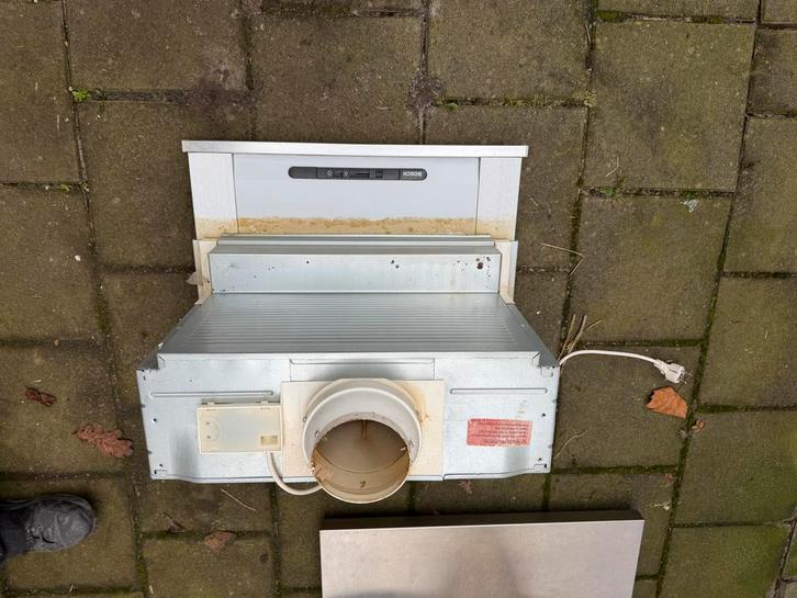Bosch Inbouw Afzuigkap - 60 cm - RVS, Witgoed en Apparatuur, Afzuigkappen, Gebruikt, Inbouw, Vlakschermkap, 200 tot 400 m³ per uur